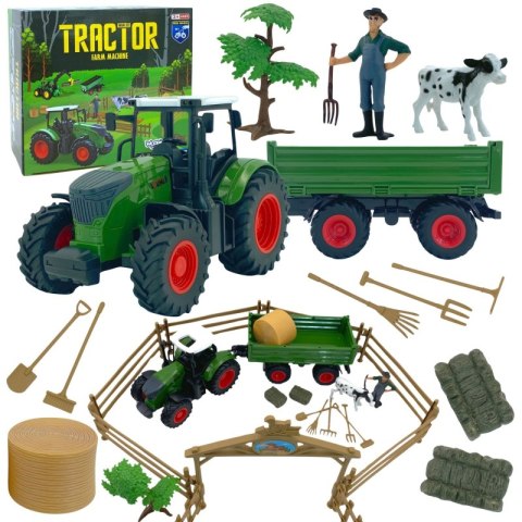 WOOPIE Zestaw Mini Farma Traktor Zwierzęta Osada Farma Rolnik Narzędzia WOOPIE Zestaw Mini Farma Traktor Zwierzęta Osada Farma Rolnik Narzędzia