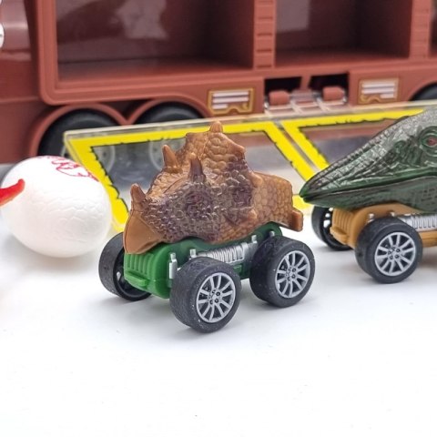 WOOPIE Cięzarówka Dinozaur z Wyrzutnią i Samochodzikami 15 el. WOOPIE Cięzarówka Dinozaur z Wyrzutnią i Samochodzikami 15 el.