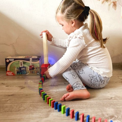 WOOPIE Elektryczna Ciuchcia Lokomotywa do Klocków Domino WOOPIE Elektryczna Ciuchcia Lokomotywa do Klocków Domino