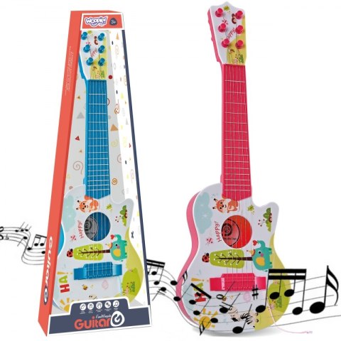 WOOPIE Gitara Akustyczna dla Dzieci Różowa 55 cm WOOPIE Gitara Akustyczna dla Dzieci Różowa 55 cm