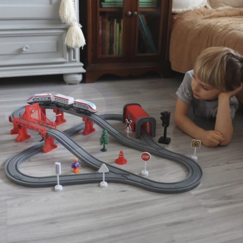 WOOPIE Kolejka Elektryczna Tor Most Tunel 80 el. WOOPIE Kolejka Elektryczna Tor Most Tunel 80 el.