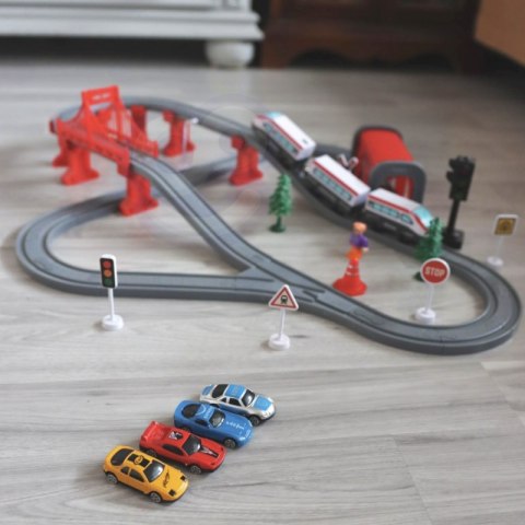 WOOPIE Kolejka Elektryczna Tor Most Tunel 80 el. WOOPIE Kolejka Elektryczna Tor Most Tunel 80 el.