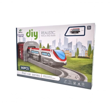 WOOPIE Kolejka Elektryczna Tor Most Tunel 80 el. WOOPIE Kolejka Elektryczna Tor Most Tunel 80 el.