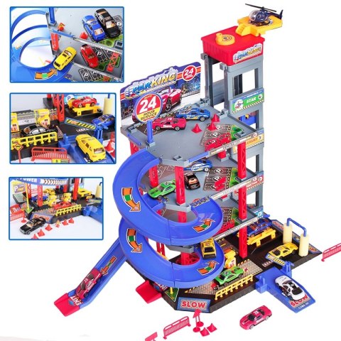 WOOPIE Wielopoziomowy Parking Garaż Myjnia Auta Helikopter + Akc. WOOPIE Wielopoziomowy Parking Garaż Myjnia Auta Helikopter + Akc.