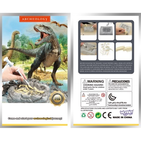 WOOPIE Zabawka Kreatywna Dinozaur Szkielet Wykopalisko Archeologiczne WOOPIE Zabawka Kreatywna Dinozaur Szkielet Wykopalisko Archeologiczne