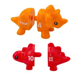 WOOPIE Zestaw Nauka Liczb Kolorów Montessori Figurki Dinozaury do Składania 