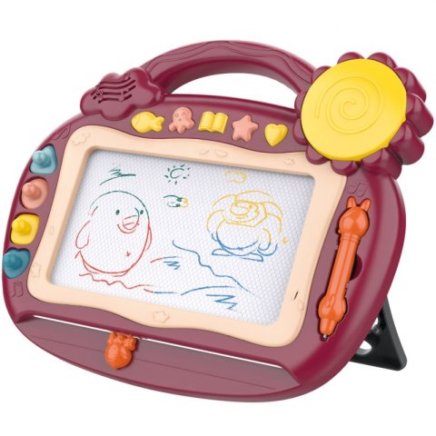 WOOPIE Znikopis Tablica Magnetyczna Kolorowa Stempelki Bordowy WOOPIE Znikopis Tablica Magnetyczna Kolorowa Stempelki Bordowy