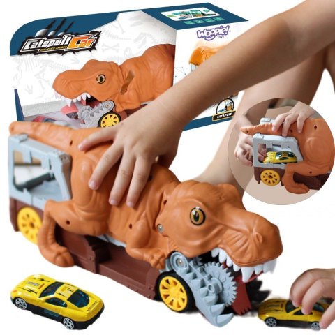 WOOPIE Dinozaur Wyrzutnia Samochodów + Auto 1szt. WOOPIE Dinozaur Wyrzutnia Samochodów + Auto 1szt.
