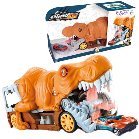 WOOPIE Dinozaur Wyrzutnia Samochodów + Auto 1szt. WOOPIE Dinozaur Wyrzutnia Samochodów + Auto 1szt.