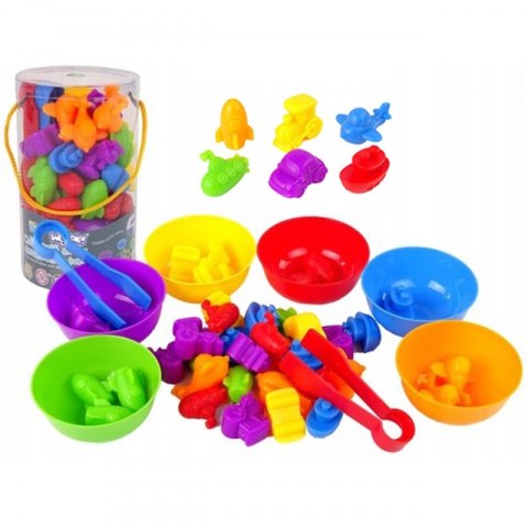 WOOPIE Gra Edukacyjna Montessori Sorter Kolorów Pojazdy 44 el. WOOPIE Gra Edukacyjna Montessori Sorter Kolorów Pojazdy 44 el.