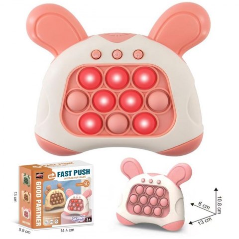 WOOPIE Gra POP IT Elektryczna Antystresowa Zręcznościowa Uszy Króliczka WOOPIE Gra POP IT Elektryczna Antystresowa Zręcznościowa Uszy Króliczka