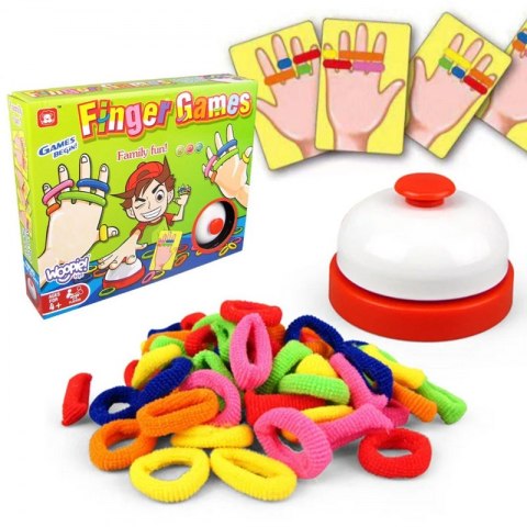 WOOPIE Gra Zręcznościowa FINGER GAMES Kolorowe Gumki 4+ WOOPIE Gra Zręcznościowa FINGER GAMES Kolorowe Gumki 4+
