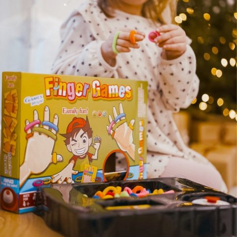 WOOPIE Gra Zręcznościowa FINGER GAMES Kolorowe Gumki 4+ WOOPIE Gra Zręcznościowa FINGER GAMES Kolorowe Gumki 4+