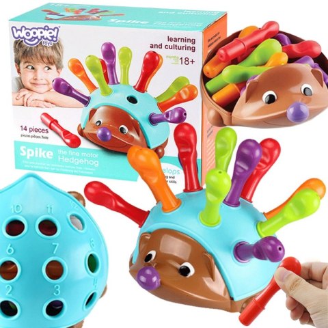 WOOPIE Gra Zręcznościowa Jeżyk Sorter Montessori Nauka Liczb i Kolorów 4w1 WOOPIE Gra Zręcznościowa Jeżyk Sorter Montessori Nauka Liczb i Kolorów 4w1
