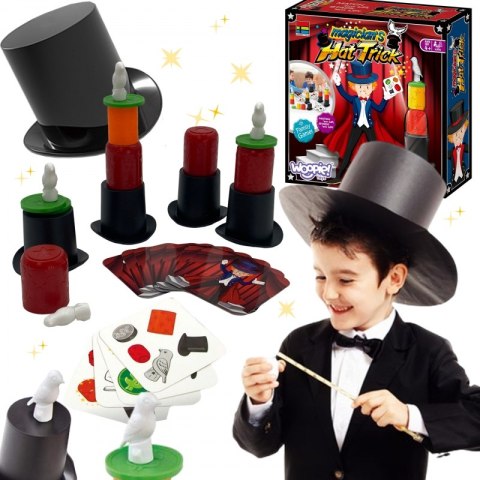 WOOPIE Gra sztuczki Magiczne z Kapeluszem Mały Magik 4+ WOOPIE Gra sztuczki Magiczne z Kapeluszem Mały Magik 4+