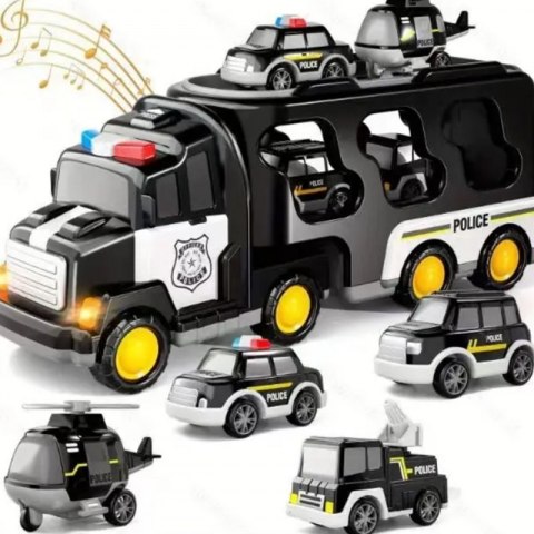 WOOPIE Laweta Drogowa Zestaw 5 Aut - Policja WOOPIE Laweta Drogowa Zestaw 5 Aut - Policja