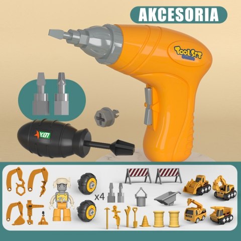 WOOPIE Mega Plac Budowy 5w1 Zestaw XXL do Skręcania DIY WOOPIE Mega Plac Budowy 5w1 Zestaw XXL do Skręcania DIY
