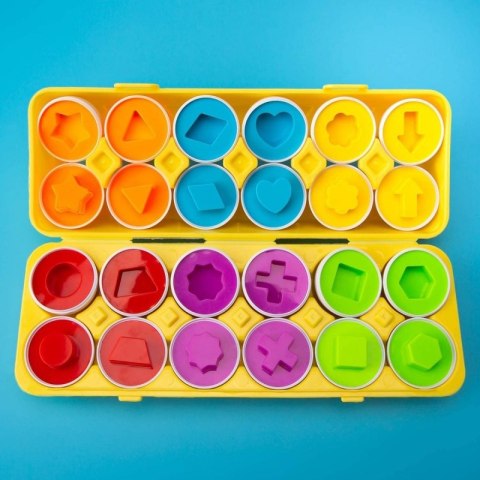 WOOPIE Układanka Jajka Montessori - Dopasuj Kształty i Kolory WOOPIE Układanka Jajka Montessori - Dopasuj Kształty i Kolory