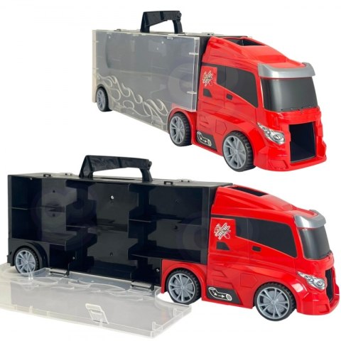 WOOPIE Zestaw Ciężarówka Transporter 3w1 Czerwony 11 el. WOOPIE Zestaw Ciężarówka Transporter 3w1 Czerwony 11 el.