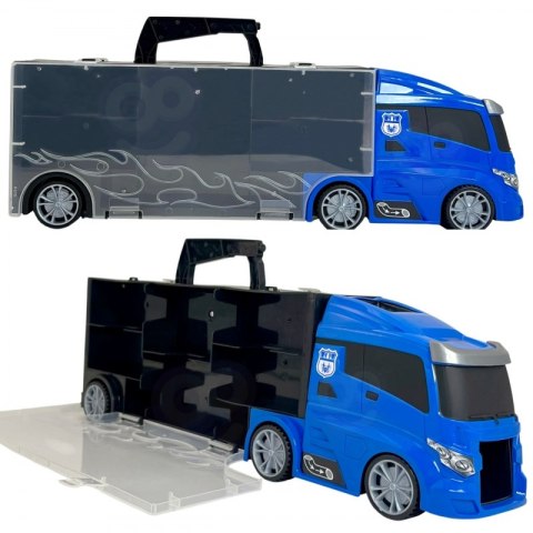 WOOPIE Zestaw Cieżarówka Transporter 3w1 Niebieski Policja WOOPIE Zestaw Cieżarówka Transporter 3w1 Niebieski Policja
