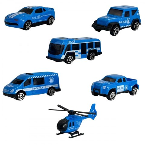 WOOPIE Zestaw Cieżarówka Transporter 3w1 Niebieski Policja WOOPIE Zestaw Cieżarówka Transporter 3w1 Niebieski Policja