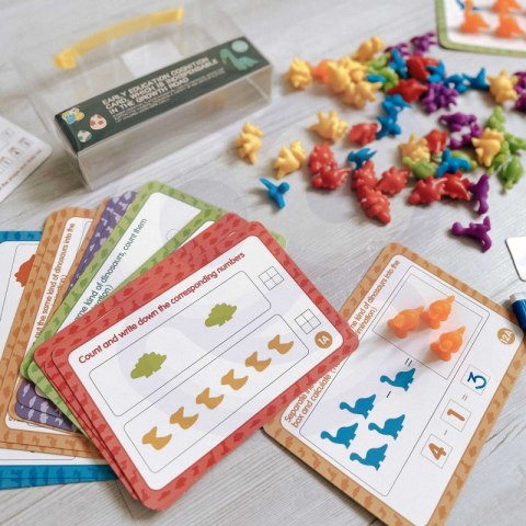 WOOPIE Zestaw Edukacyjny Nauka Liczenia Montessori Sorter Dinozaury 95 el. WOOPIE Zestaw Edukacyjny Nauka Liczenia Montessori Sorter Dinozaury 95 el.
