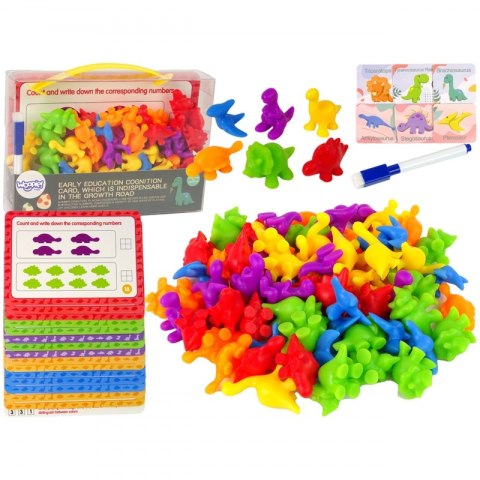 WOOPIE Zestaw Edukacyjny Nauka Liczenia Montessori Sorter Dinozaury 95 el. WOOPIE Zestaw Edukacyjny Nauka Liczenia Montessori Sorter Dinozaury 95 el.