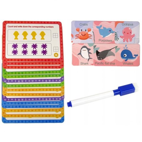WOOPIE Zestaw Edukacyjny Nauka Liczenia Montessori Sorter Kolorów Morska Kraina 111 el. WOOPIE Zestaw Edukacyjny Nauka Liczenia Montessori Sorter Kolorów Morska Kraina 111 el.