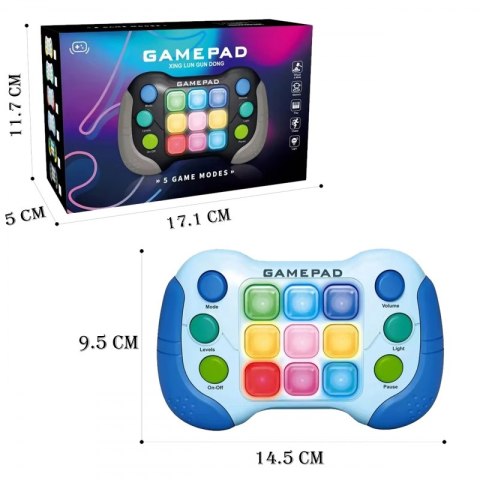 WOOPIE Elektroniczna Gra Zręcznościowa Pop-It Fidget Toy Gamepad Niebieski WOOPIE Elektroniczna Gra Zręcznościowa Pop-It Fidget Toy Gamepad Niebieski
