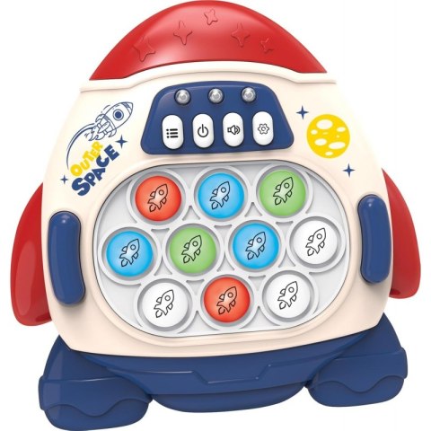 WOOPIE Gra POP IT Elektroniczna Antystresowa Zręcznościowa Rakieta red WOOPIE Gra POP IT Elektroniczna Antystresowa Zręcznościowa Rakieta red