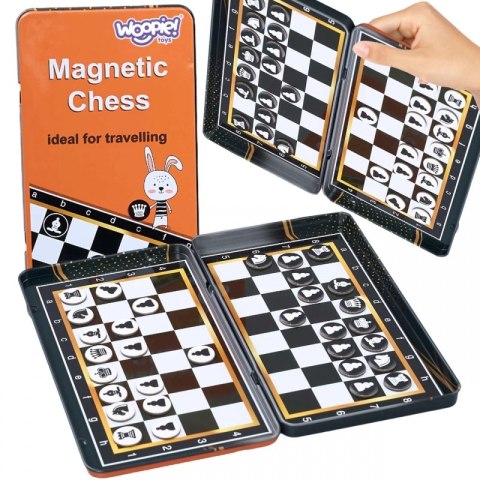 WOOPIE IQ Gra Szachy Warcaby Magnetyczne 2w1 Podróżna Kieszonkowa WOOPIE IQ Gra Szachy Warcaby Magnetyczne 2w1 Podróżna Kieszonkowa