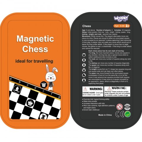 WOOPIE IQ Gra Szachy Warcaby Magnetyczne 2w1 Podróżna Kieszonkowa WOOPIE IQ Gra Szachy Warcaby Magnetyczne 2w1 Podróżna Kieszonkowa