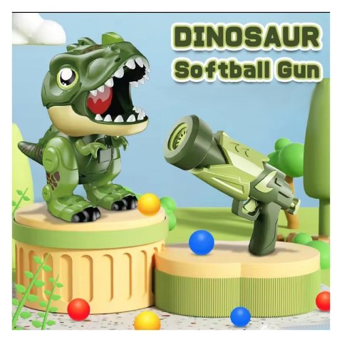 WOOPIE Interaktywny Pistolet na Piankowe Kulki + Dinozaur Wyrzutnia WOOPIE Interaktywny Pistolet na Piankowe Kulki + Dinozaur Wyrzutnia