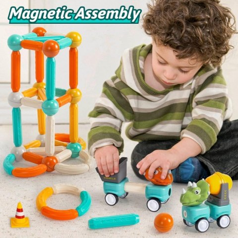 WOOPIE Klocki Magnetyczne Dinozaury Konstrukcyjne 84 el. WOOPIE Klocki Magnetyczne Dinozaury Konstrukcyjne 84 el.