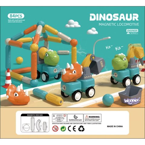 WOOPIE Klocki Magnetyczne Dinozaury Konstrukcyjne 84 el. WOOPIE Klocki Magnetyczne Dinozaury Konstrukcyjne 84 el.