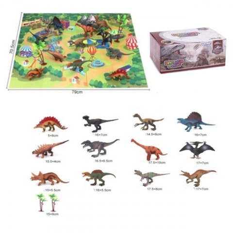 WOOPIE Zestaw Figurki Dinozaury XL + Mata WOOPIE Zestaw Figurki Dinozaury XL + Mata