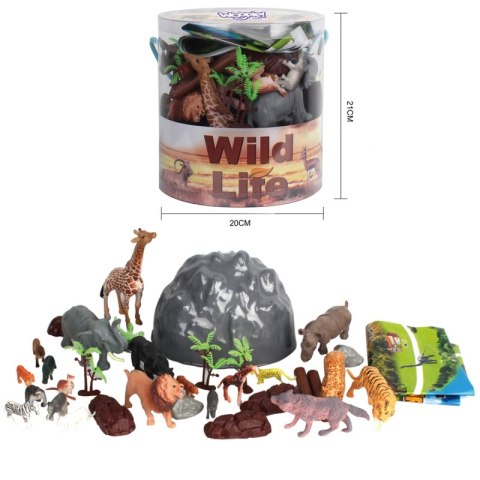 WOOPIE Zestaw Figurki Zwierzęta Safari 34 szt. WOOPIE Zestaw Figurki Zwierzęta Safari 34 szt.