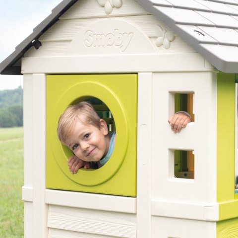 SMOBY Domek na Palach z Piaskownicą i Zjeżdżalnią SMOBY Domek na Palach z Piaskownicą i Zjeżdżalnią