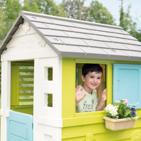 SMOBY Domek na Palach z Piaskownicą i Zjeżdżalnią SMOBY Domek na Palach z Piaskownicą i Zjeżdżalnią