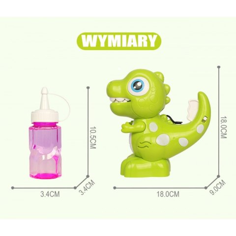 WOOPIE Maszyna Dinozaur do Robienia Baniek Mydlanych dla Dzieci WOOPIE Maszyna Dinozaur do Robienia Baniek Mydlanych dla Dzieci