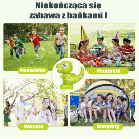 WOOPIE Maszyna Dinozaur do Robienia Baniek Mydlanych dla Dzieci WOOPIE Maszyna Dinozaur do Robienia Baniek Mydlanych dla Dzieci