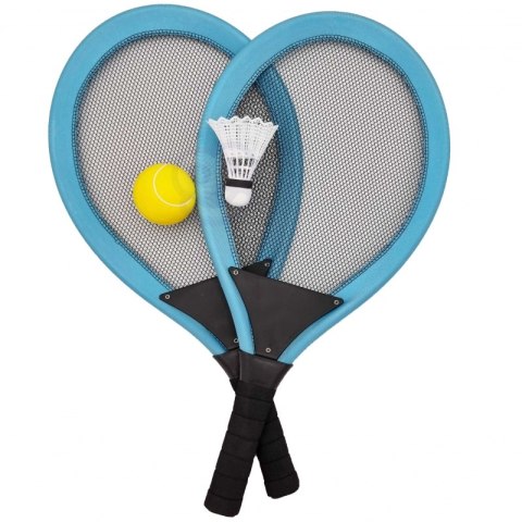 WOOPIE Duże Rakietki do Tenisa Badminton dla Dzieci Zestaw + Piłka Lotka WOOPIE Duże Rakietki do Tenisa Badminton dla Dzieci Zestaw + Piłka Lotka