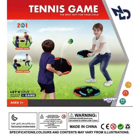WOOPIE Gra Zręcznościowa 2w1 Tennis Frisbee WOOPIE Gra Zręcznościowa 2w1 Tennis Frisbee