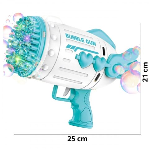 WOOPIE Pistolet do Robienia Baniek Mydlanych 91 Otworów Niebieski WOOPIE Pistolet do Robienia Baniek Mydlanych 91 Otworów Niebieski