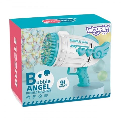 WOOPIE Pistolet do Robienia Baniek Mydlanych 91 Otworów Niebieski WOOPIE Pistolet do Robienia Baniek Mydlanych 91 Otworów Niebieski