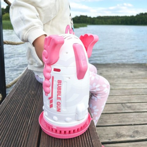 WOOPIE Pistolet do Robienia Baniek Mydlanych 91 Otworów Różowy WOOPIE Pistolet do Robienia Baniek Mydlanych 91 Otworów Różowy