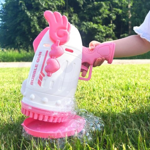 WOOPIE Pistolet do Robienia Baniek Mydlanych 91 Otworów Różowy WOOPIE Pistolet do Robienia Baniek Mydlanych 91 Otworów Różowy