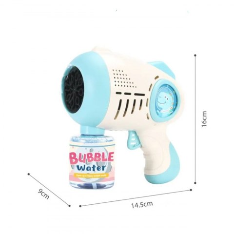 WOOPIE Pistolet do Robienia Baniek Mydlanych Dino Różowy WOOPIE Pistolet do Robienia Baniek Mydlanych Dino Różowy