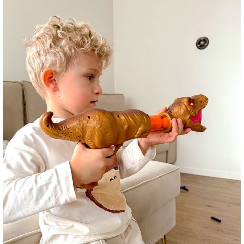 WOOPIE Pistolet na Piłki Kulki Piankowe i Strzałki Wyrzutnia Automatyczna Dinozaur 22 el. WOOPIE Pistolet na Piłki Kulki Piankowe i Strzałki Wyrzutnia Automatyczna Dinozaur 22 el.