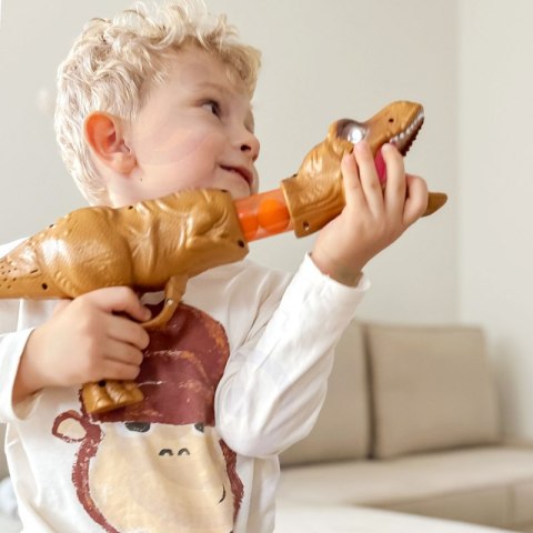 WOOPIE Pistolet na Piłki Kulki Piankowe i Strzałki Wyrzutnia Automatyczna Dinozaur 22 el. WOOPIE Pistolet na Piłki Kulki Piankowe i Strzałki Wyrzutnia Automatyczna Dinozaur 22 el.